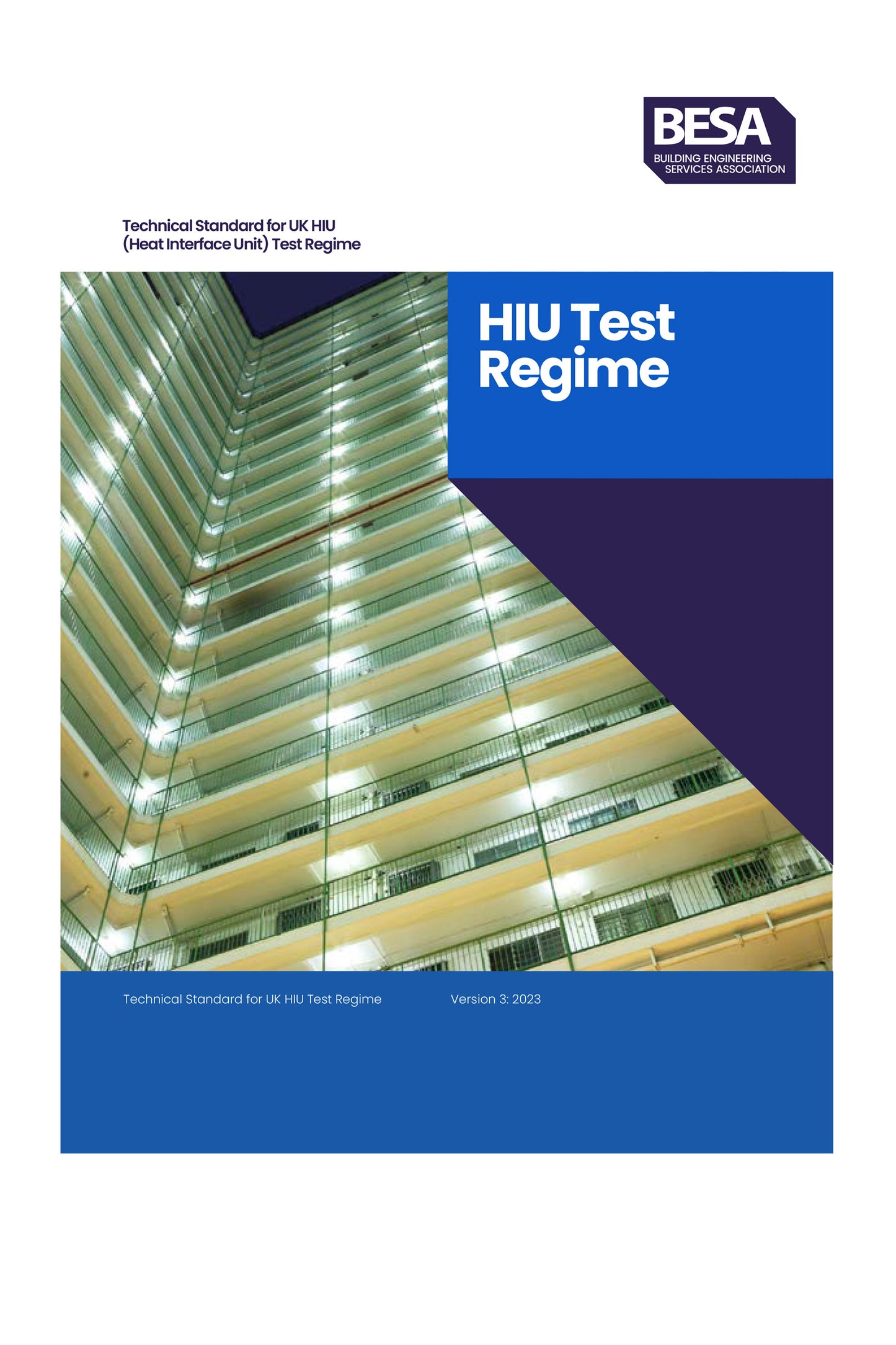 HIU Test Regime, a techical publication from BESA